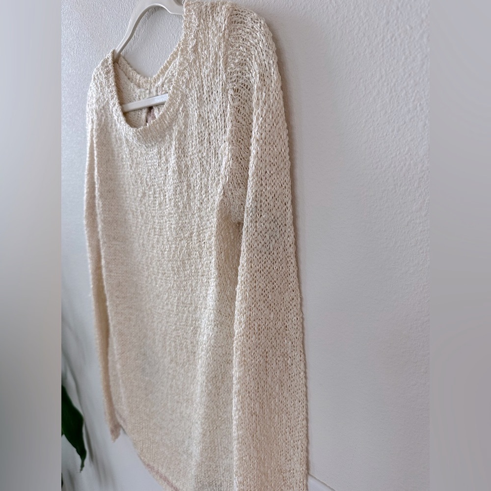 Urban Day Creamy Pale Pink Knit Sweater - Picture 4 of 11